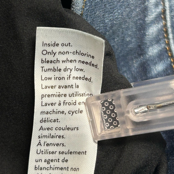 Spanx Jeans Womens XS Medium Wash Distressed Ankle Skinny Fit Pull On Jeans - Picture 9 of 11